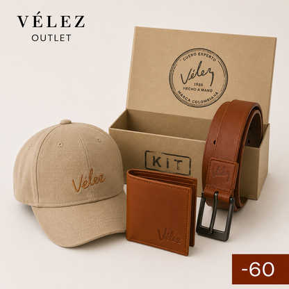 VELEZ ORIGINAL X3 CORREA, BILLETERA Y GORRA