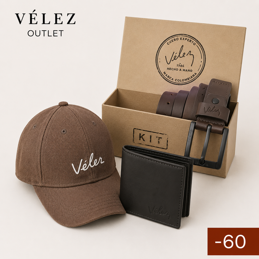 VELEZ ORIGINAL X3 CORREA, BILLETERA Y GORRA