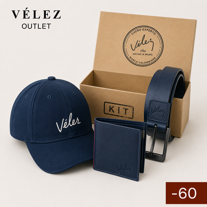 VELEZ ORIGINAL X3 CORREA, BILLETERA Y GORRA
