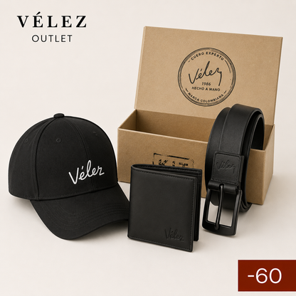 VELEZ ORIGINAL X3 CORREA, BILLETERA Y GORRA